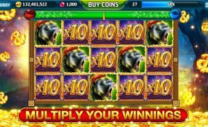 Antarmuka permainan Treasures of Aztec dengan grid slot dan simbol Aztec